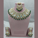 Lucentarts Jewellery  Ethnic Royalty Kundan And Pearl  Necklace Set For Bride And Festive Looks