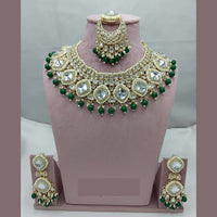 Lucentarts Jewellery  Ethnic Royalty Kundan And Pearl  Necklace Set For Bride And Festive Looks