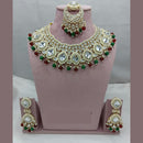Lucentarts Jewellery  Ethnic Royalty Kundan And Pearl  Necklace Set For Bride And Festive Looks