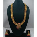 Lucentarts Jewellery Heritage Pota Stone And Pearl Long Necklace Set 