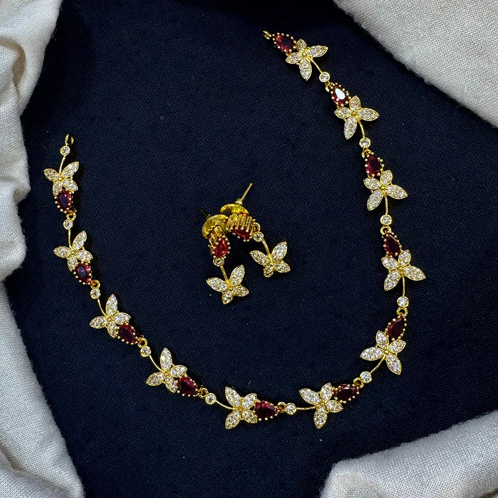 Lucentarts Jewellery Luxurious Austrian Stone Necklace Set