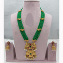 Lucentarts Jewellery Grand Heritage Pota Stone And Pearl Long Jewellery Necklace Set