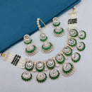 Lucentarts Jewellery Traditional Pota Stone And Pearl Necklace Set