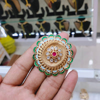 Lucentarts Jewellery Pota And Meenakari Adjustable Ring