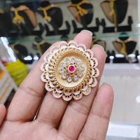 Lucentarts Jewellery Pota And Meenakari Adjustable Ring