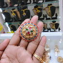 Lucentarts Jewellery Pota And Meenakari Adjustable Ring