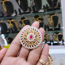 Lucentarts Jewellery Pota And Meenakari Adjustable Ring