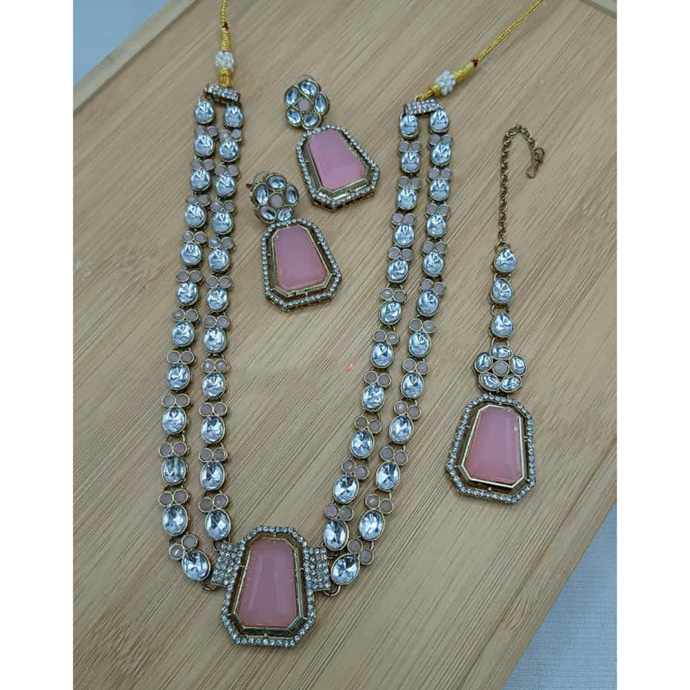 Lucentarts Jewellery Fancy Crystal Stone Necklace Set