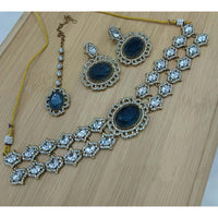 Lucentarts Jewellery Fancy Crystal And Austrian Stone Choker Necklace Set