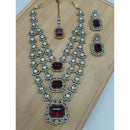 Lucentarts Jewellery Fancy Crystal And Austrian Multi Layer Necklace Set