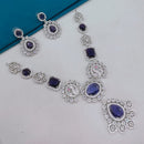 Lucentarts Jewellery Sparkling American Diamond Necklace Set