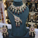 Lucentarts Jewellery Kundan Stone Pearl And Beads Choker Necklace Set
