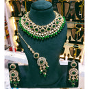 Lucentarts Jewellery Kundan Stone Pearl And Beads Choker Necklace Set 