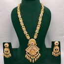 Lucentarts Jewellery Kundan Stone And Pearl Long Necklace Set 