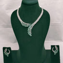 Lucentarts Jewellery Radiant American Diamond Necklace Set