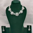 Lucentarts Jewellery Radiant American Diamond Necklace Set