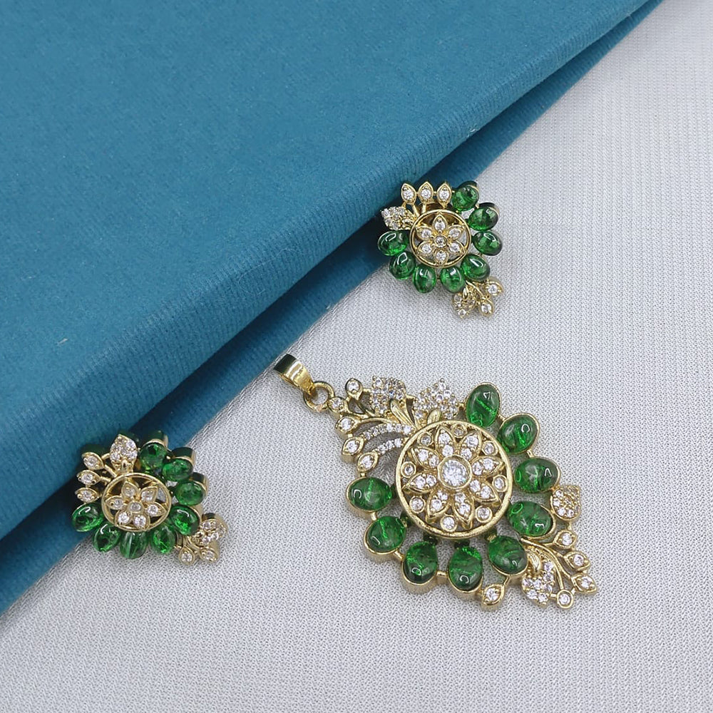 Lucentarts Jewellery Royal Pota Stone Pendant Set