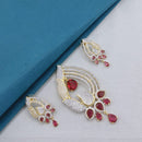 Lucentarts Jewellery Royal American Diamond Pendant Set