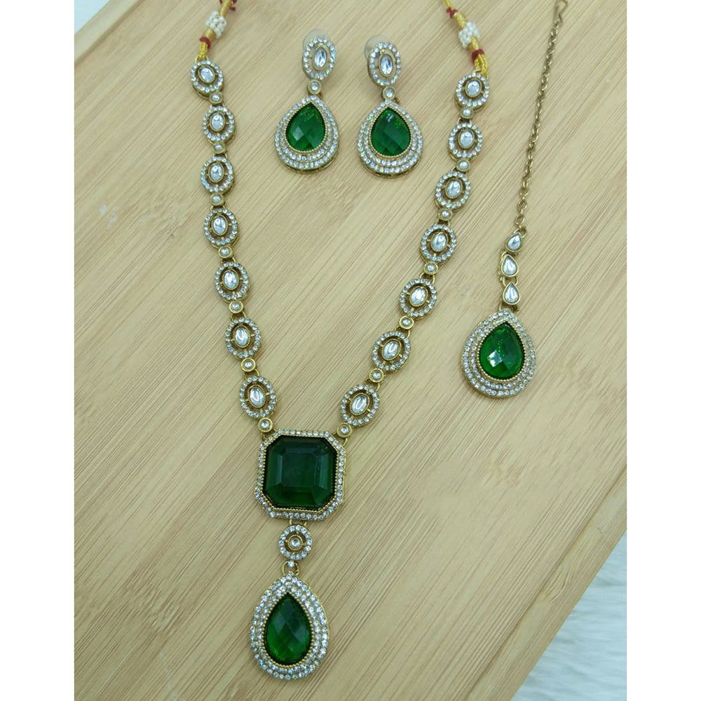 Lucentarts Jewellery Glam Crystal Stone Austrian Necklace Set