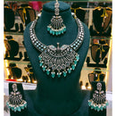 Lucentarts Jewellery Elegant Pota Stone And Austrian Stone Pearl Necklace Set