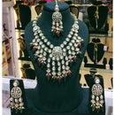 Lucentarts Jewellery Designer Kundan Stone Pearl And Beads Necklace Set