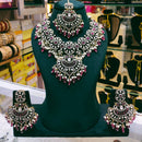 Lucentarts Jewellery Designer Kundan Stone Pearl And Beads Necklace Set