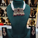 Lucentarts Jewellery Designer Polki Kundan Stone Pearl And Beads Choker Necklace Set 