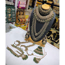 Lucentarts Jewellery Maharani Style Austrian Stone And Beads Bridal Set