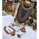 Lucentarts Jewellery Maharani Style Austrian Stone And Beads Bridal Set