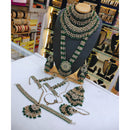 Lucentarts Jewellery Maharani Style Austrian Stone And Beads Bridal Set