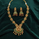 LUCENTART Traditional Pota Stone And Beads Necklace Set With Goddess Motifs