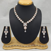 Lucentarts Jewellery Eternia American Diamond Necklace Set