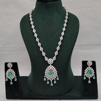 Lucentarts Jewellery Luxury American Diamond Statement Necklace Set