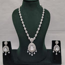 Lucentarts Jewellery Luxury American Diamond Statement Necklace Set