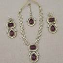 Lucentarts Sparkling Crystal Stone And Austrian Stone Necklace Set