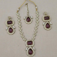 Lucentarts Sparkling Crystal Stone And Austrian Stone Necklace Set