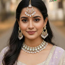 Lucentarts Sparkling Pota Stone And Beads Necklace Set