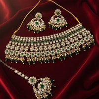 Lucentarts Sparkling Austrian Stone And Beads Choker Necklace Set