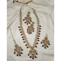 Lucentarts Jewellery Luxury Designer Pota Stone And Beads Necklace Set