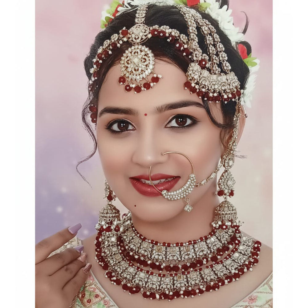 Lucentarts Jewellery Gorgeous Austrian Stone And Beads Bridal Jewelry Set