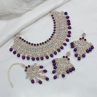 Lucentarts Jewellery Heritage Style Pota Austrian Stone Beaded Choker Necklace Set