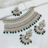 Lucentarts Jewellery Heritage Style Pota Austrian Stone Beaded Choker Necklace Set