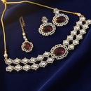 Lucentarts Jewellery Graceful Pota Stone And Austrian Stone Choker Necklace Set