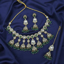 Lucentarts Jewellery Graceful Pota Stone And Austrian Stone Pearl Necklace Set