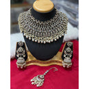Lucentarts Jewellery Graceful Austrian Stone And Pearl Choker Necklace Set