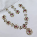 Lucentarts Jewellery Elegant Pota Stone And Austrian Necklace Set