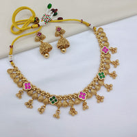 Lucentarts  Jewellery  Royal Pota Stone Pearl Designer Necklace Set