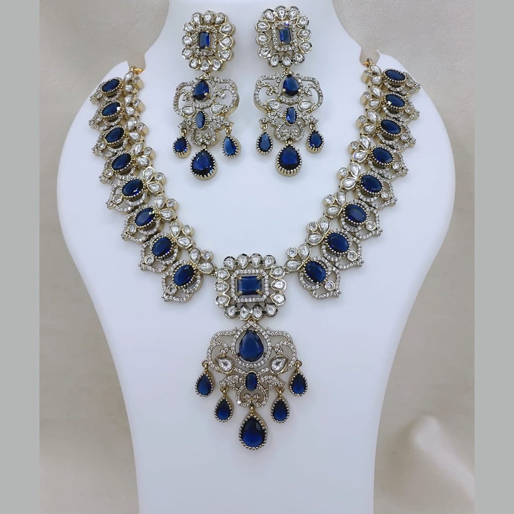 Lucentarts Jewellery Elegant Pota Stone And Austrian Necklace Set
