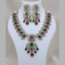 Lucentarts Jewellery Elegant Pota Stone And Austrian Necklace Set