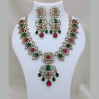 Lucentarts Jewellery Elegant Pota Stone And Austrian Necklace Set